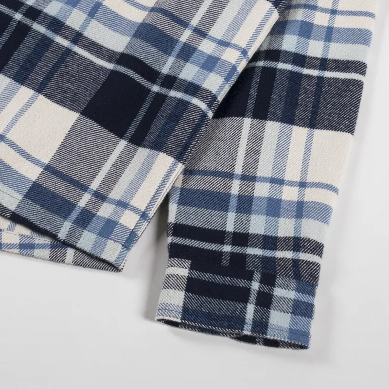 Patagonia Fjord Flannel Shirt Hibernate Sunken Blue-7