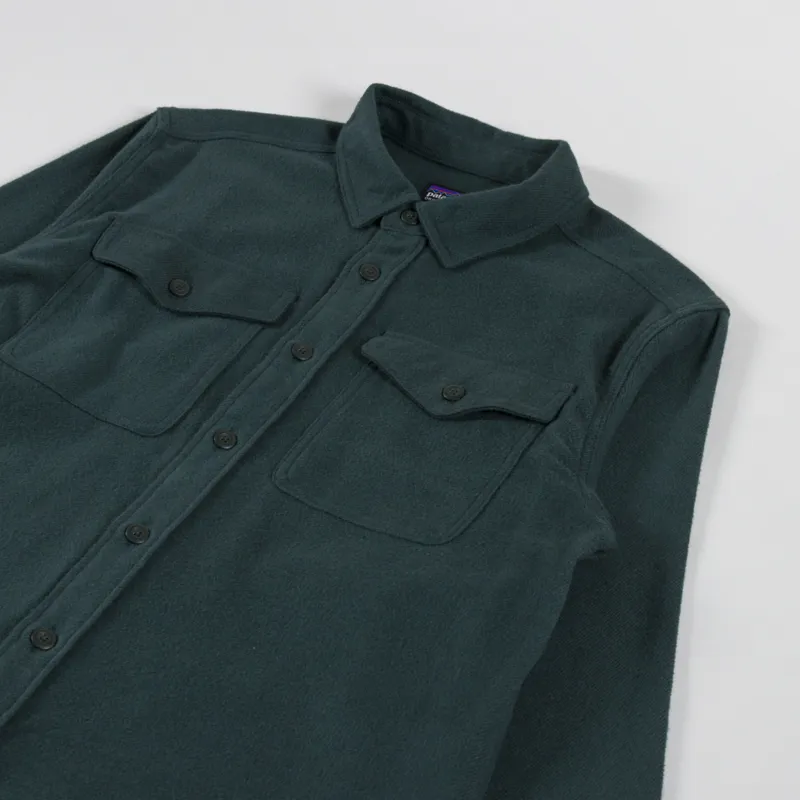 Patagonia Fjord Flannel Shirt Whole Weave Old Growth Green-2