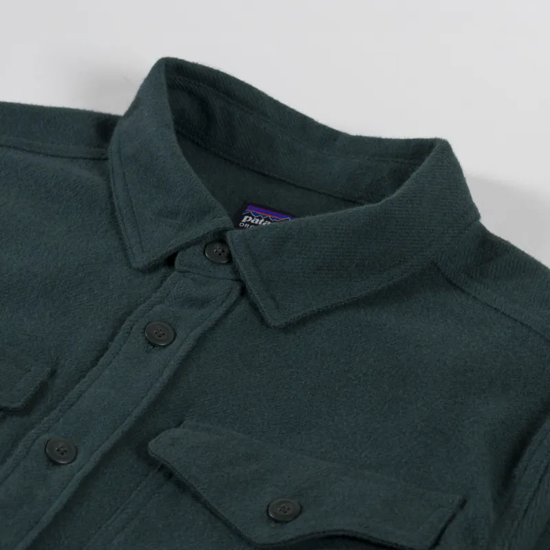 Patagonia Fjord Flannel Shirt Whole Weave Old Growth Green-4