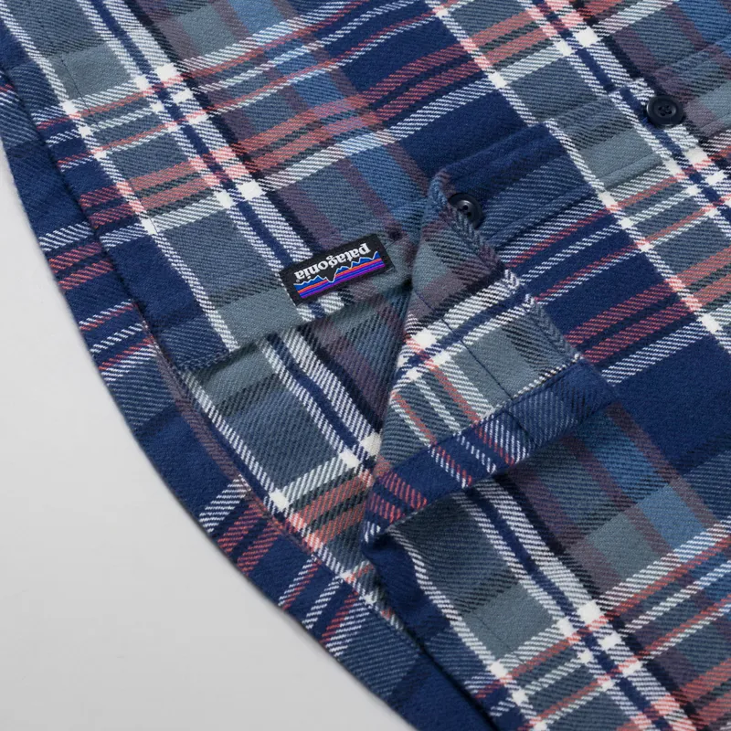 Patagonia Fjord Flannel Shirt Adventurer New Navy-4