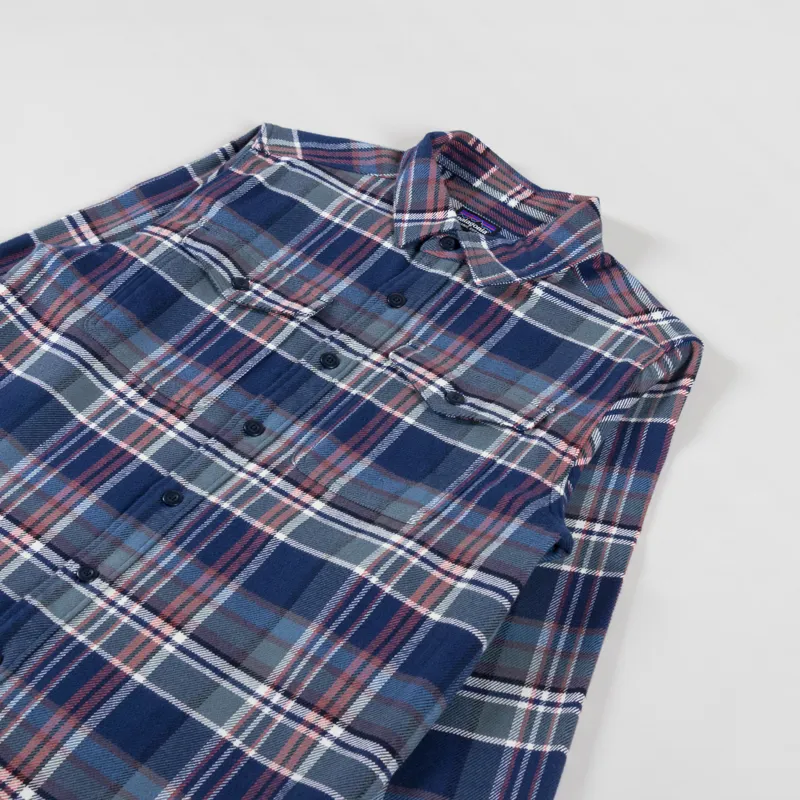 Patagonia Fjord Flannel Shirt Adventurer New Navy-2
