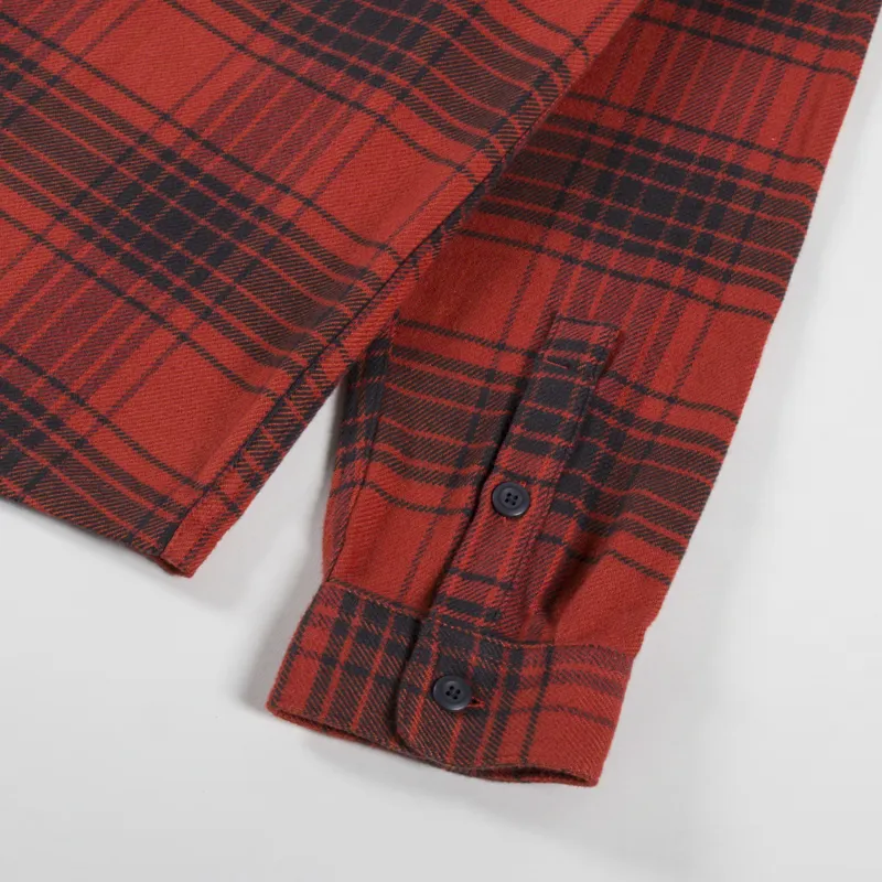 Patagonia Fjord Flannel Shirt Cascade Burnished Red-9