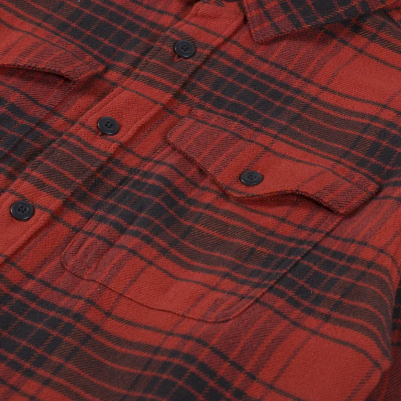 Patagonia Fjord Flannel Shirt Cascade Burnished Red-7