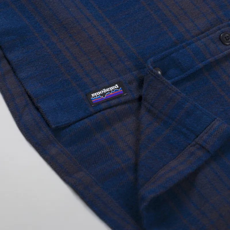Patagonia Fjord Flannel Shirt Cascade Tidepool Blue-8