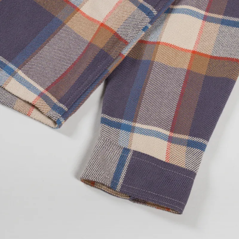 Patagonia Fjord Flannel Shirt Sunrise Ridge Forge Grey-7