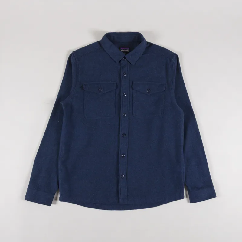 Patagonia Fjord Flannel Shirt Whole Weave New Navy
