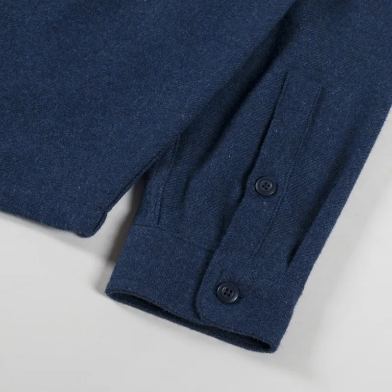 Patagonia Fjord Flannel Shirt Whole Weave New Navy-9