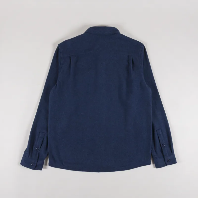 Patagonia Fjord Flannel Shirt Whole Weave New Navy-1