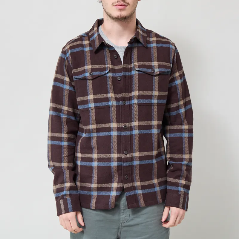 Patagonia Fjord Flannel Shirt Crossing Den Brown
