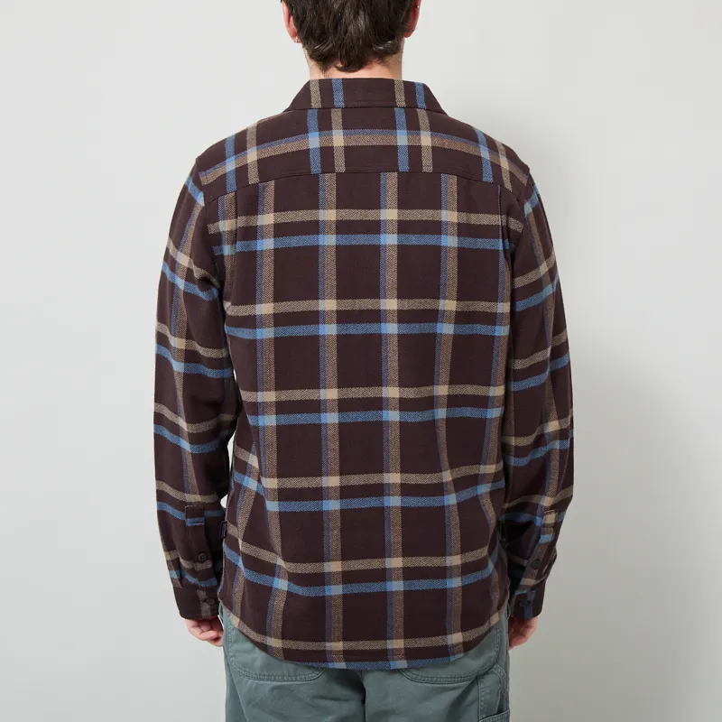Patagonia Fjord Flannel Shirt Crossing Den Brown-2