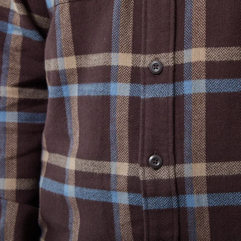 Patagonia Fjord Flannel Shirt Crossing Den Brown-6