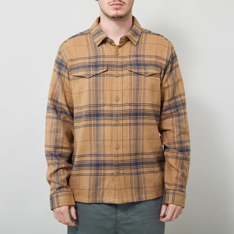 Patagonia Fjord Flannel Shirt Dissolve Slab Khaki
