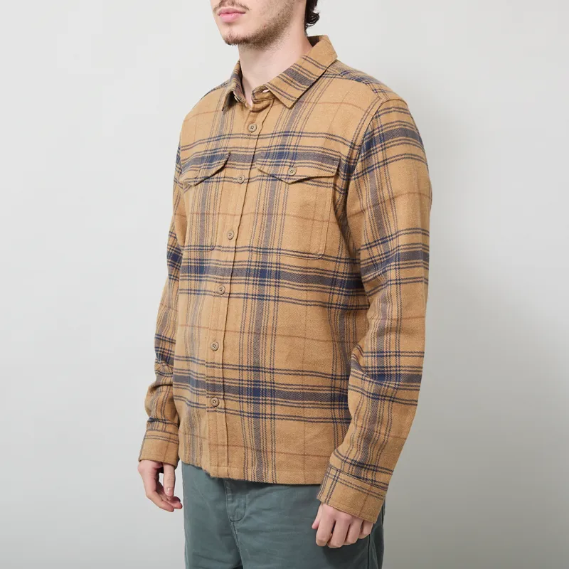 Patagonia Fjord Flannel Shirt Dissolve Slab Khaki-1