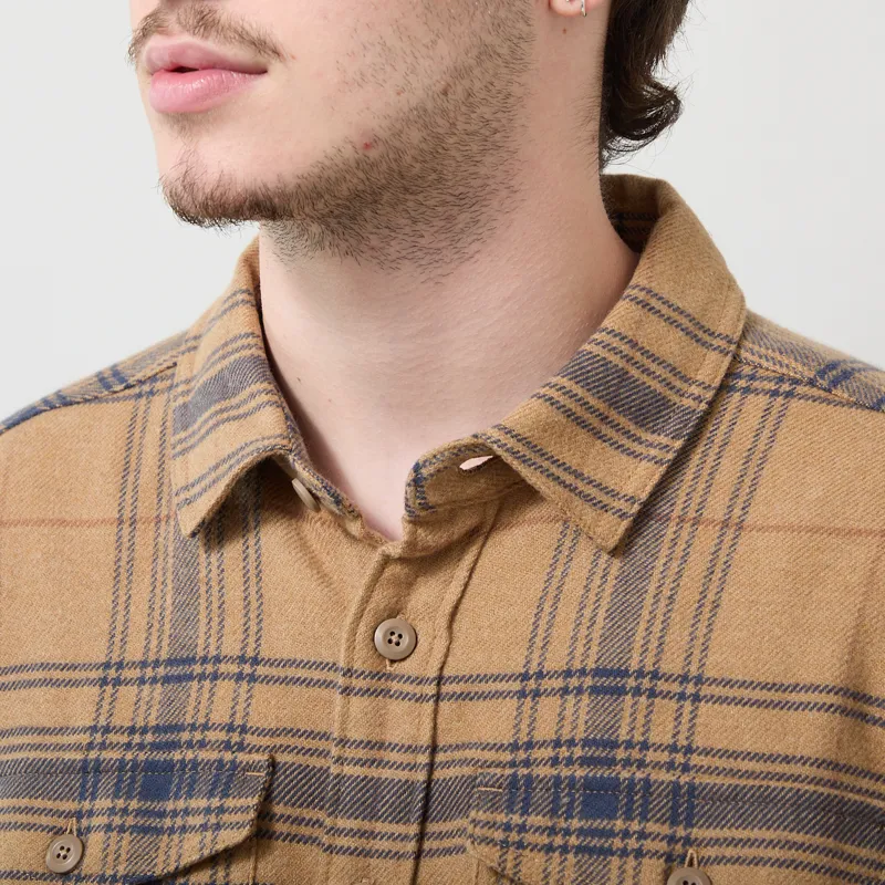 Patagonia Fjord Flannel Shirt Dissolve Slab Khaki-3