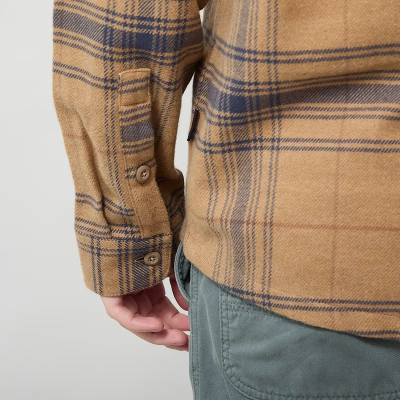 Patagonia Fjord Flannel Shirt Dissolve Slab Khaki-7
