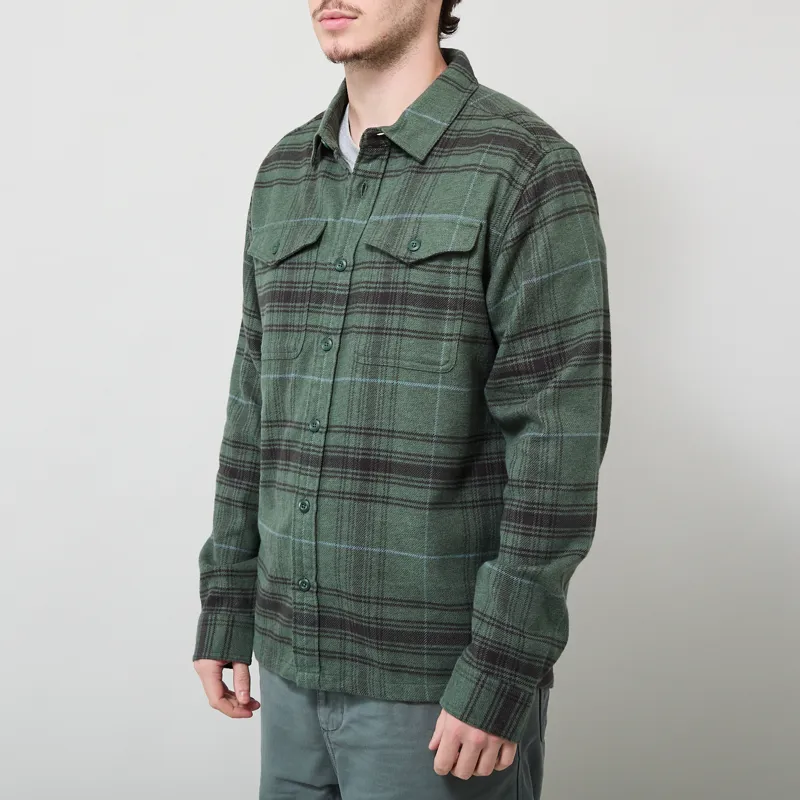 Patagonia Fjord Flannel Shirt Dissolve Treeline Green-1