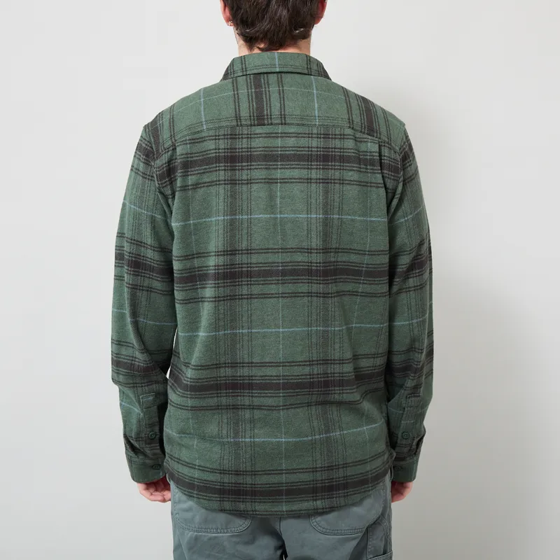 Patagonia Fjord Flannel Shirt Dissolve Treeline Green-2