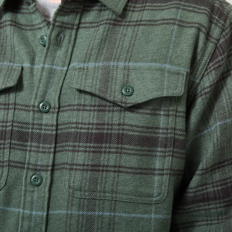 Patagonia Fjord Flannel Shirt Dissolve Treeline Green-4