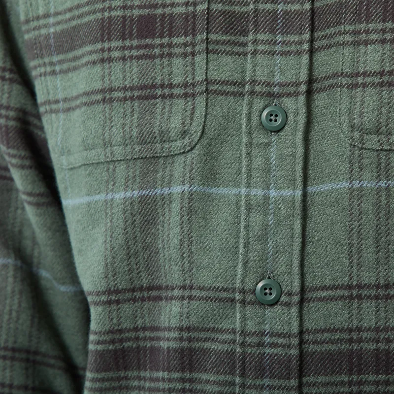 Patagonia Fjord Flannel Shirt Dissolve Treeline Green-5