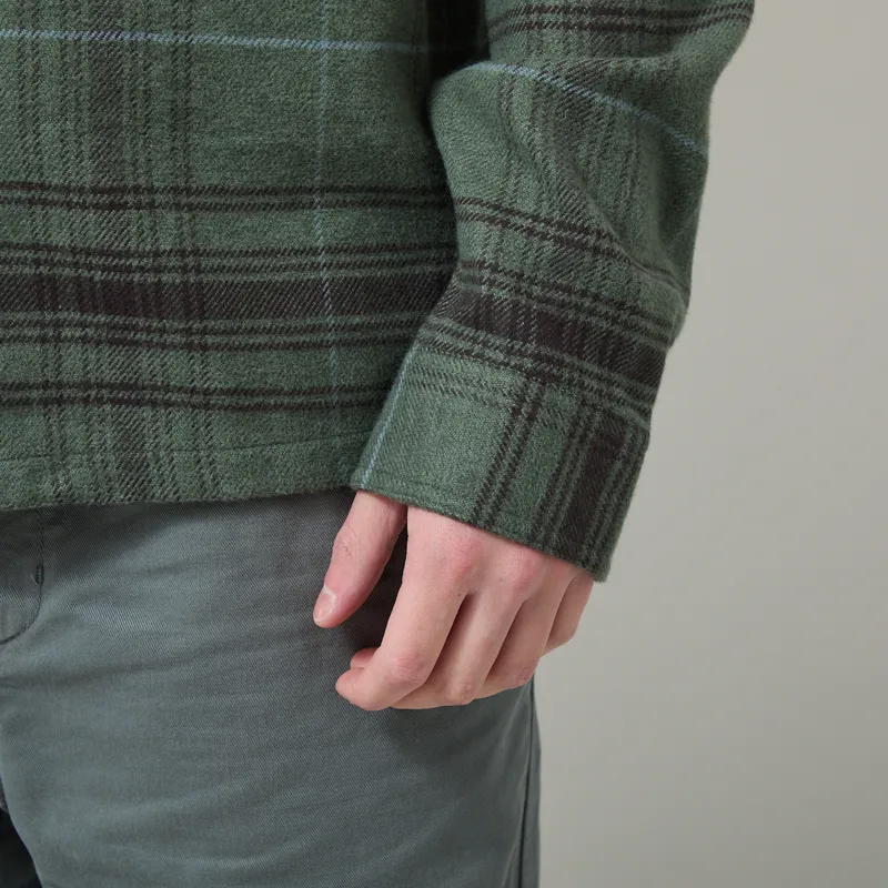 Patagonia Fjord Flannel Shirt Dissolve Treeline Green-6