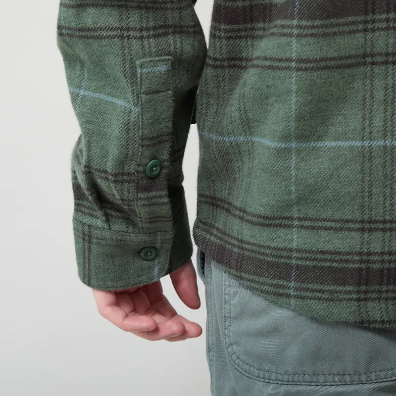 Patagonia Fjord Flannel Shirt Dissolve Treeline Green-7