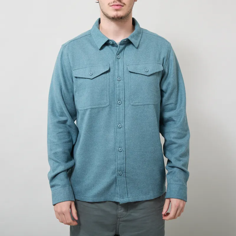 Patagonia Fjord Flannel Shirt Whole Weave Blue Sage