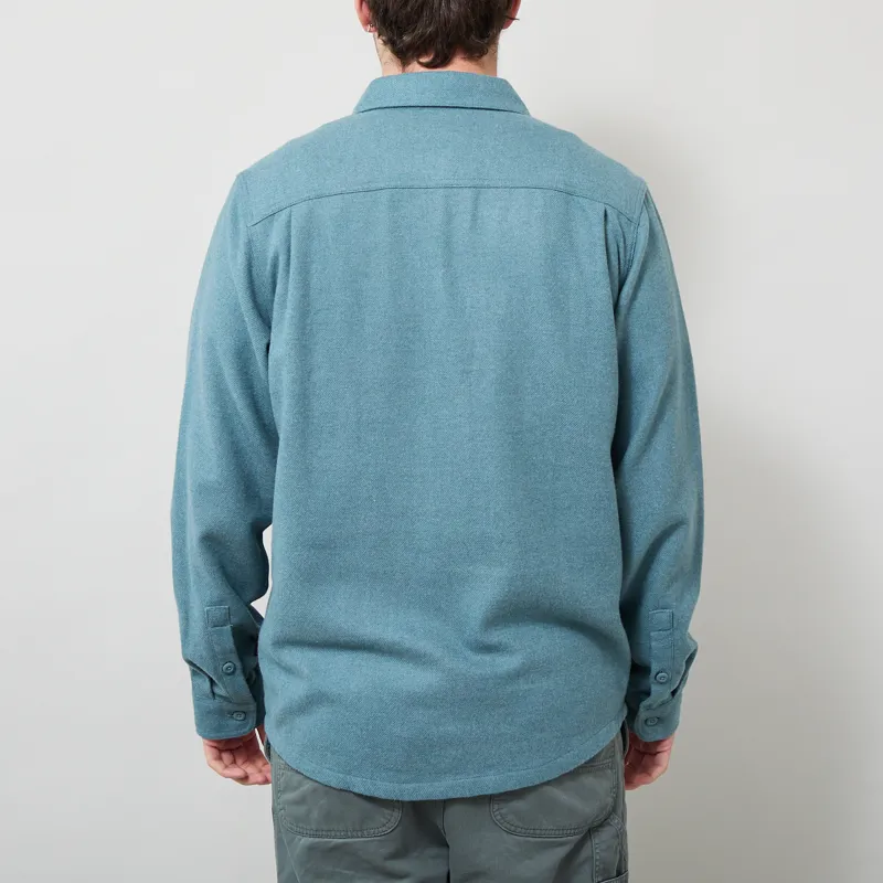 Patagonia Fjord Flannel Shirt Whole Weave Blue Sage-2