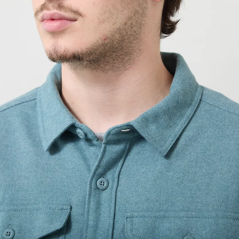 Patagonia Fjord Flannel Shirt Whole Weave Blue Sage-3