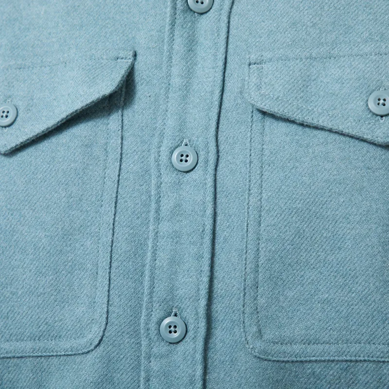 Patagonia Fjord Flannel Shirt Whole Weave Blue Sage-5