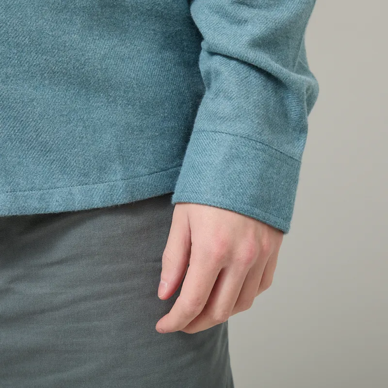 Patagonia Fjord Flannel Shirt Whole Weave Blue Sage-6