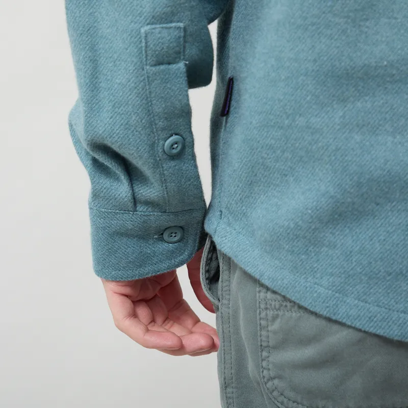 Patagonia Fjord Flannel Shirt Whole Weave Blue Sage-8
