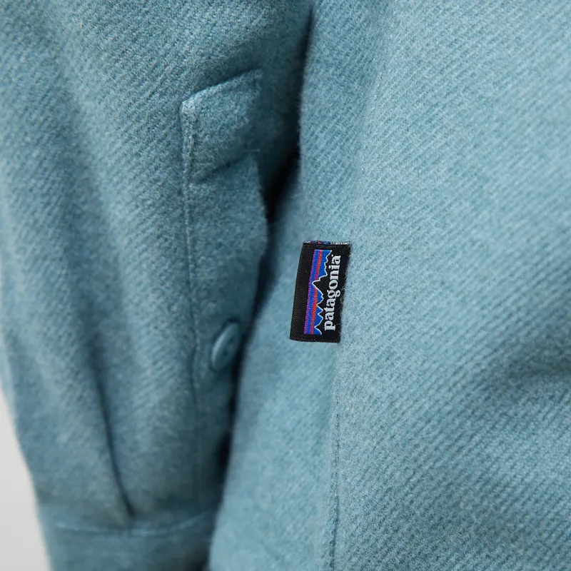 Patagonia Fjord Flannel Shirt Whole Weave Blue Sage-9