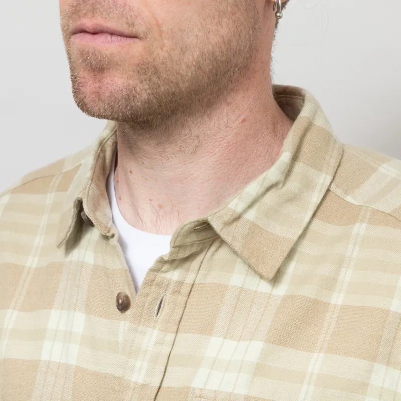 Patagonia Lightweight Fjord Flannel Shirt Builder Weathered Stone-3