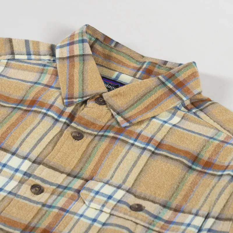 Patagonia Lightweight Fjord Flannel Shirt Daydream Beeswax Tax-4