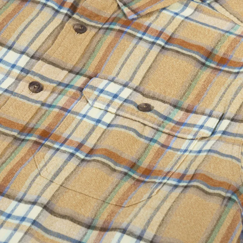 Patagonia Lightweight Fjord Flannel Shirt Daydream Beeswax Tax-5