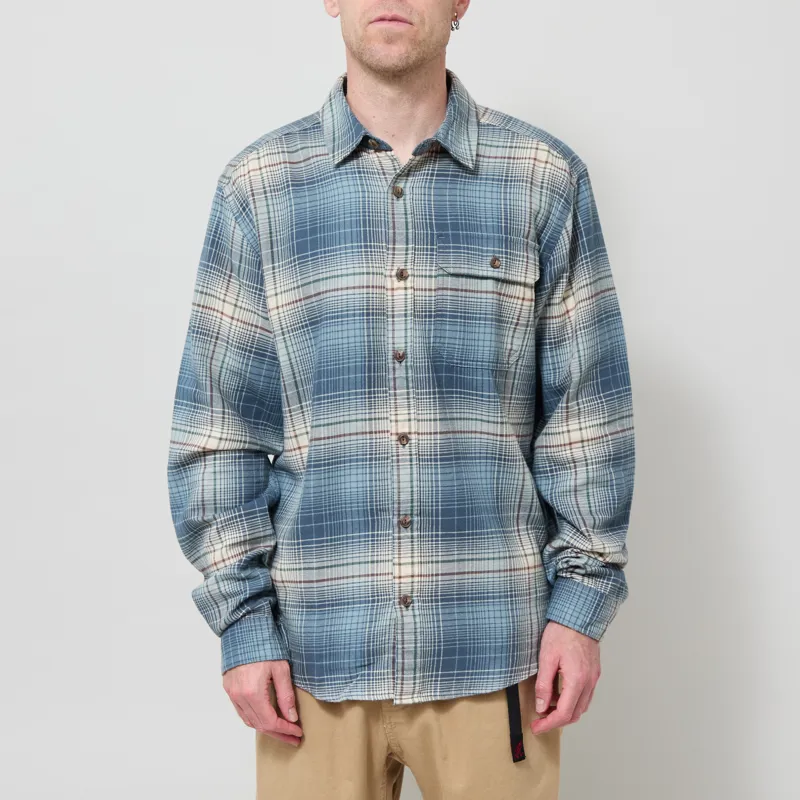 Patagonia Lightweight Fjord Flannel Shirt Melting Ombre Summit Blue
