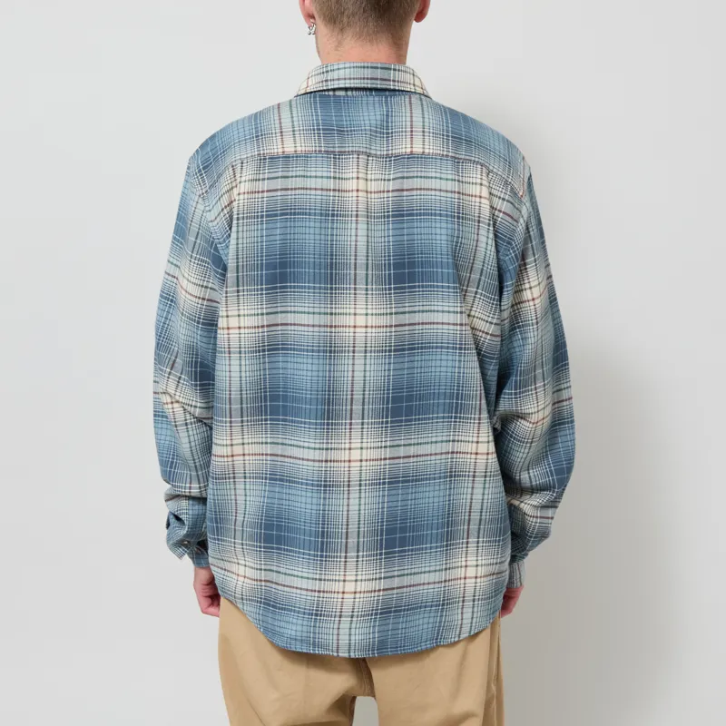 Patagonia Lightweight Fjord Flannel Shirt Melting Ombre Summit Blue-2