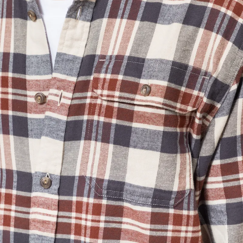 Patagonia Lightweight Fjord Flannel Shirt Paw Dried Vanilla-4