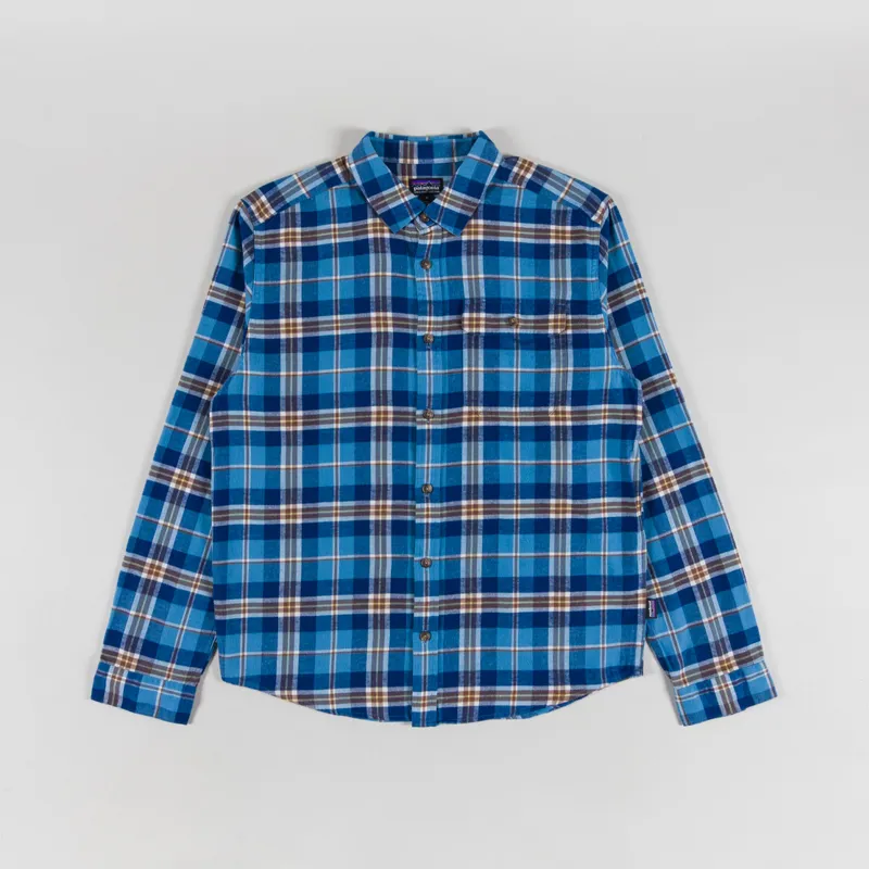 Patagonia Lightweight Fjord Flannel Shirt Prime Shore Blue