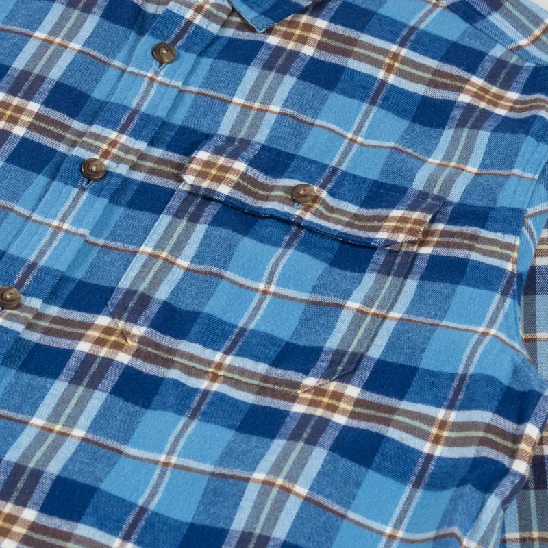 Patagonia Lightweight Fjord Flannel Shirt Prime Shore Blue-5