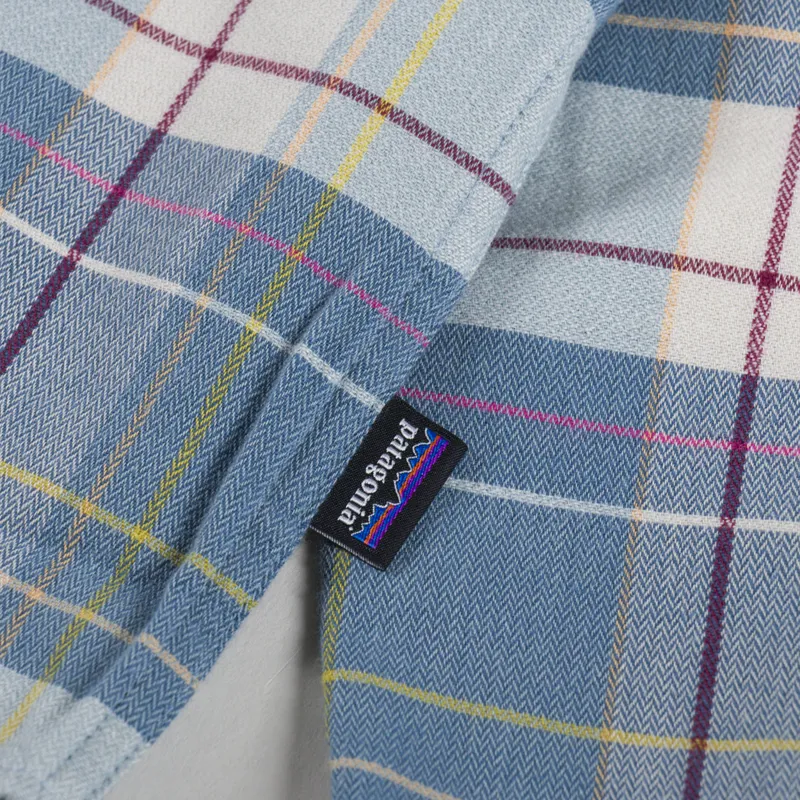 Patagonia Lightweight Fjord Flannel Shirt Raft Still Blue-7