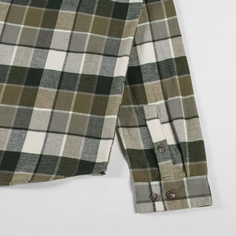 Patagonia Lightweight Fjord Flannel Shirt Rocky Old Growth Green-8
