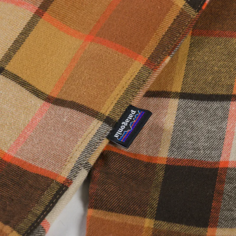 Patagonia Lightweight Fjord Flannel Shirt Rocky Otter Brown-7