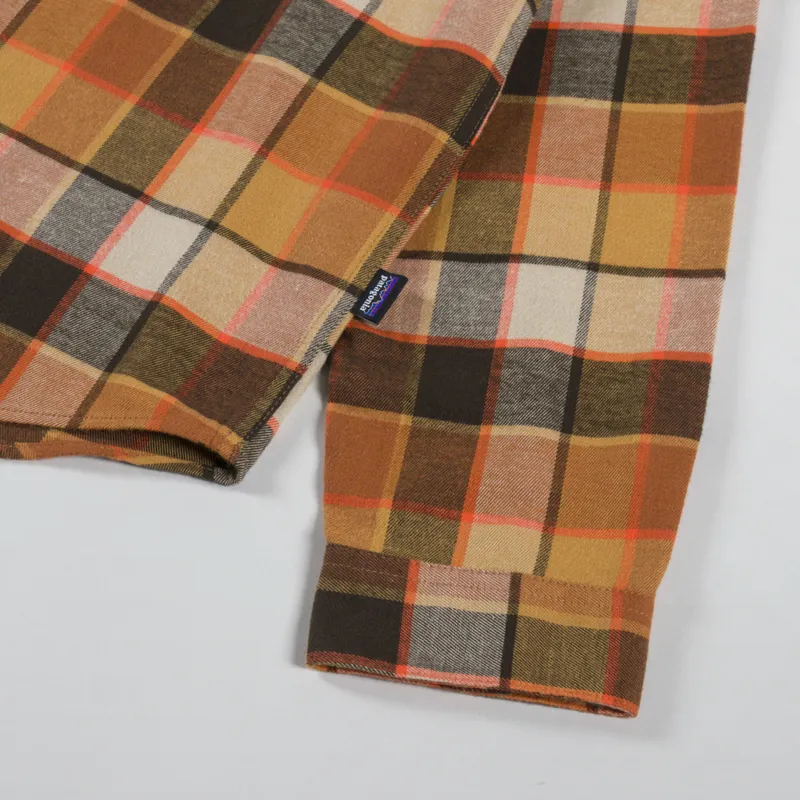 Patagonia Lightweight Fjord Flannel Shirt Rocky Otter Brown-8