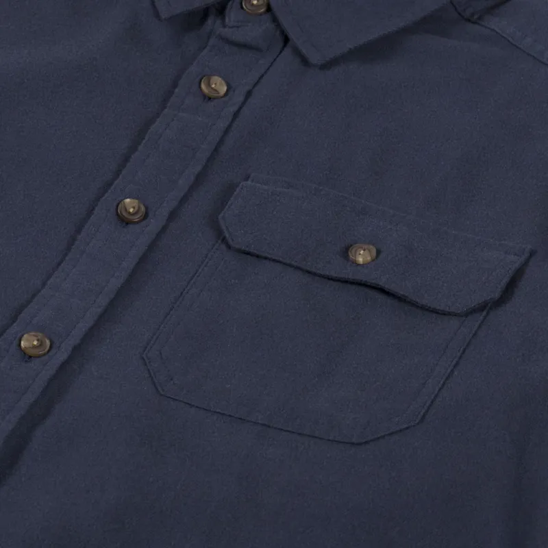 Patagonia Lightweight Fjord Flannel Shirt Smolder Blue-5