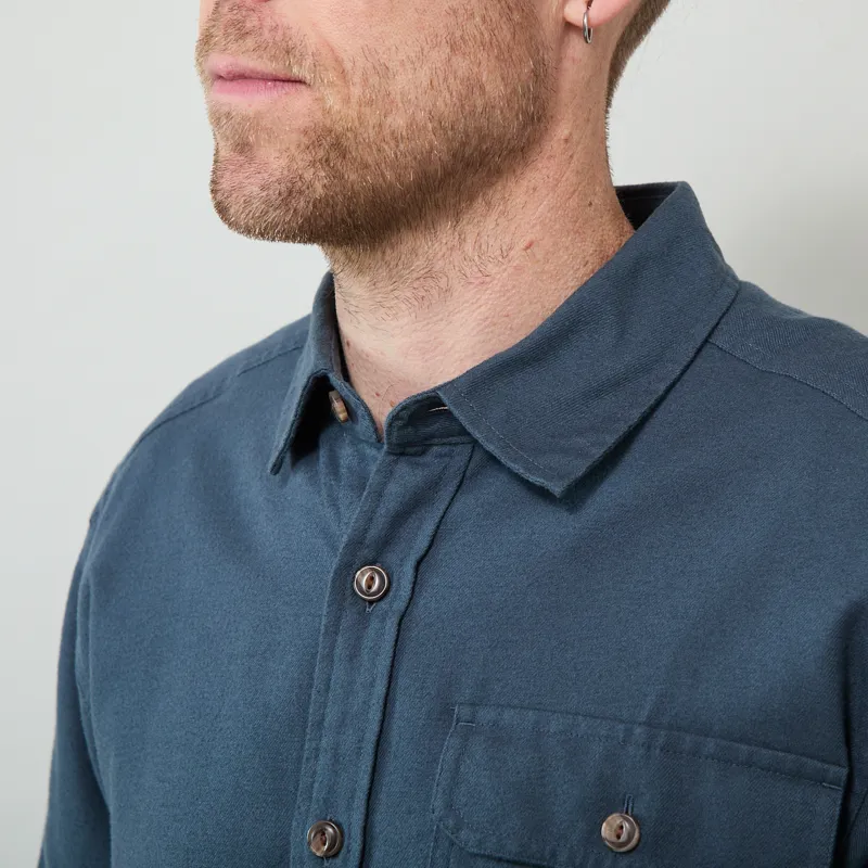 Patagonia Lightweight Fjord Flannel Shirt Summit Blue-3