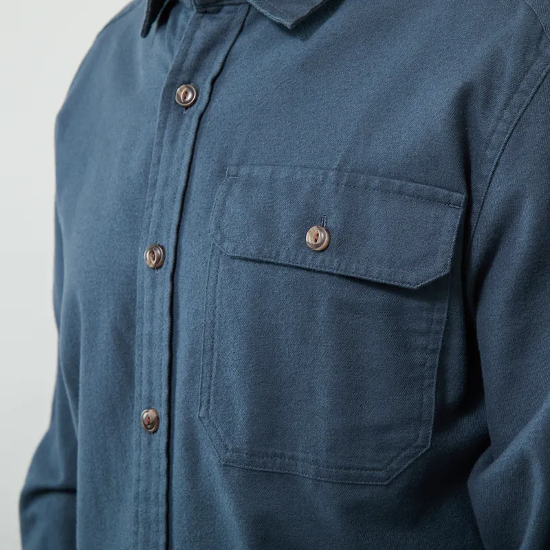 Patagonia Lightweight Fjord Flannel Shirt Summit Blue-5