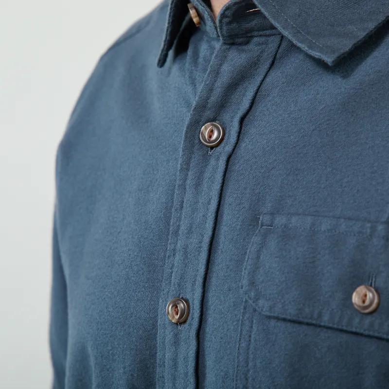 Patagonia Lightweight Fjord Flannel Shirt Summit Blue-4