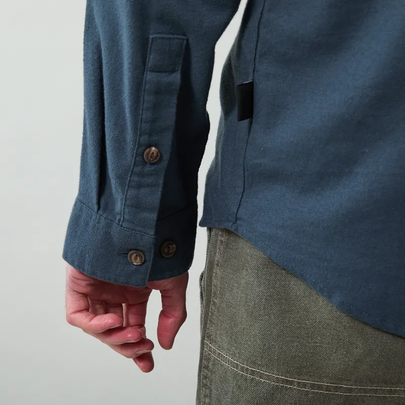 Patagonia Lightweight Fjord Flannel Shirt Summit Blue-8