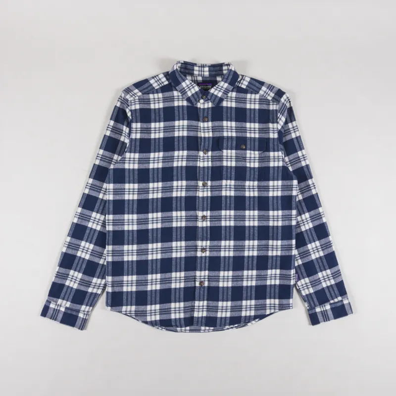 Patagonia Lightweight Fjord Flannel Shirt Base Camp New Navy